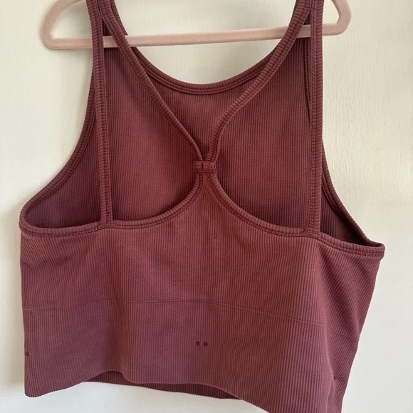 Athleta Aurora Seamless High Neck Crop Tank - Picture 2 of 2